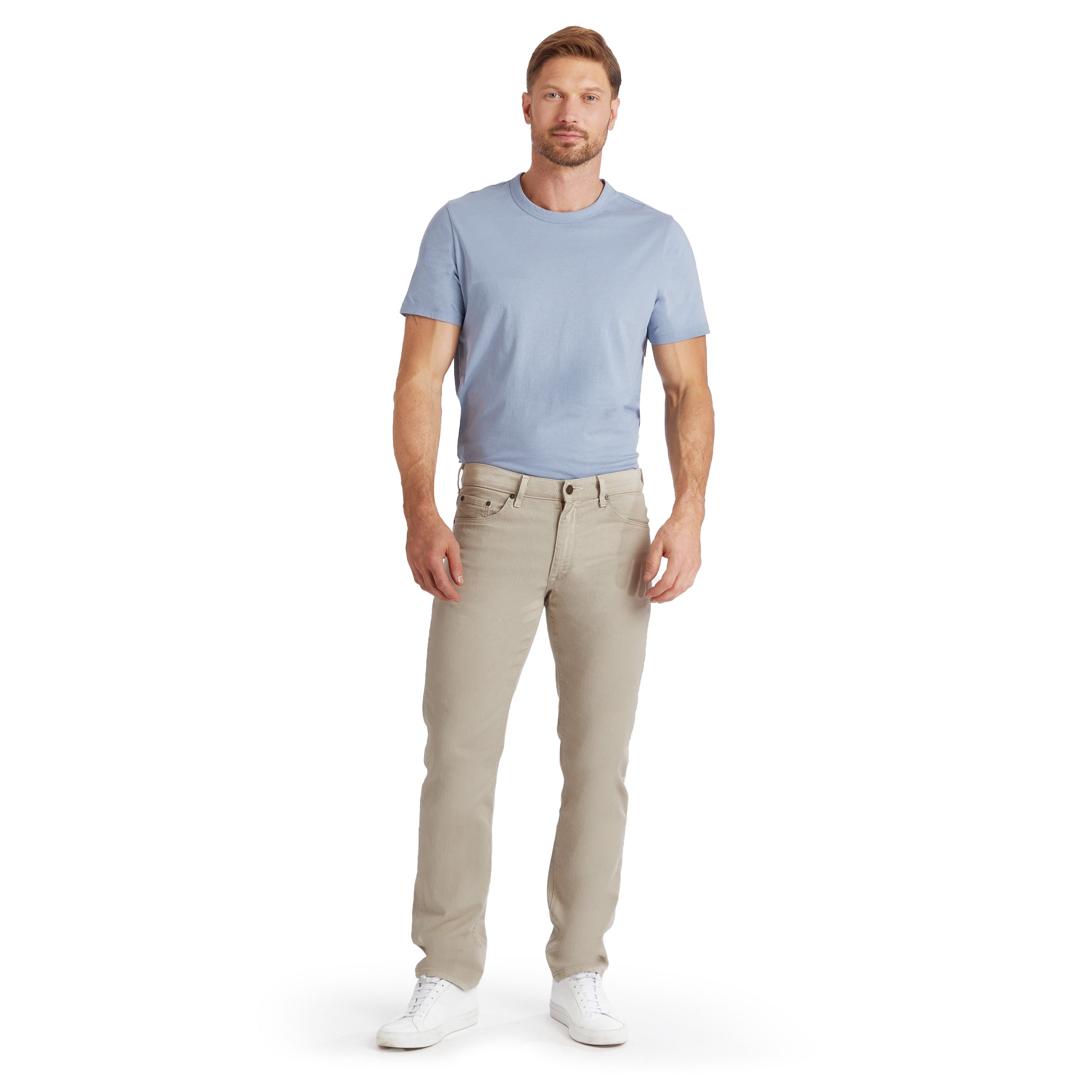 Men wearing Khaki claro Slim Mercer Jeans