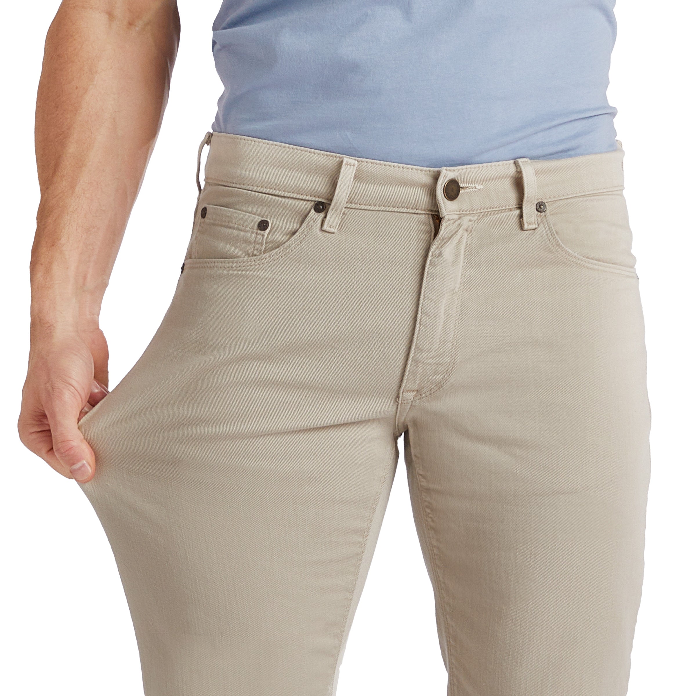 Men wearing Khaki claro Slim Mercer Jeans