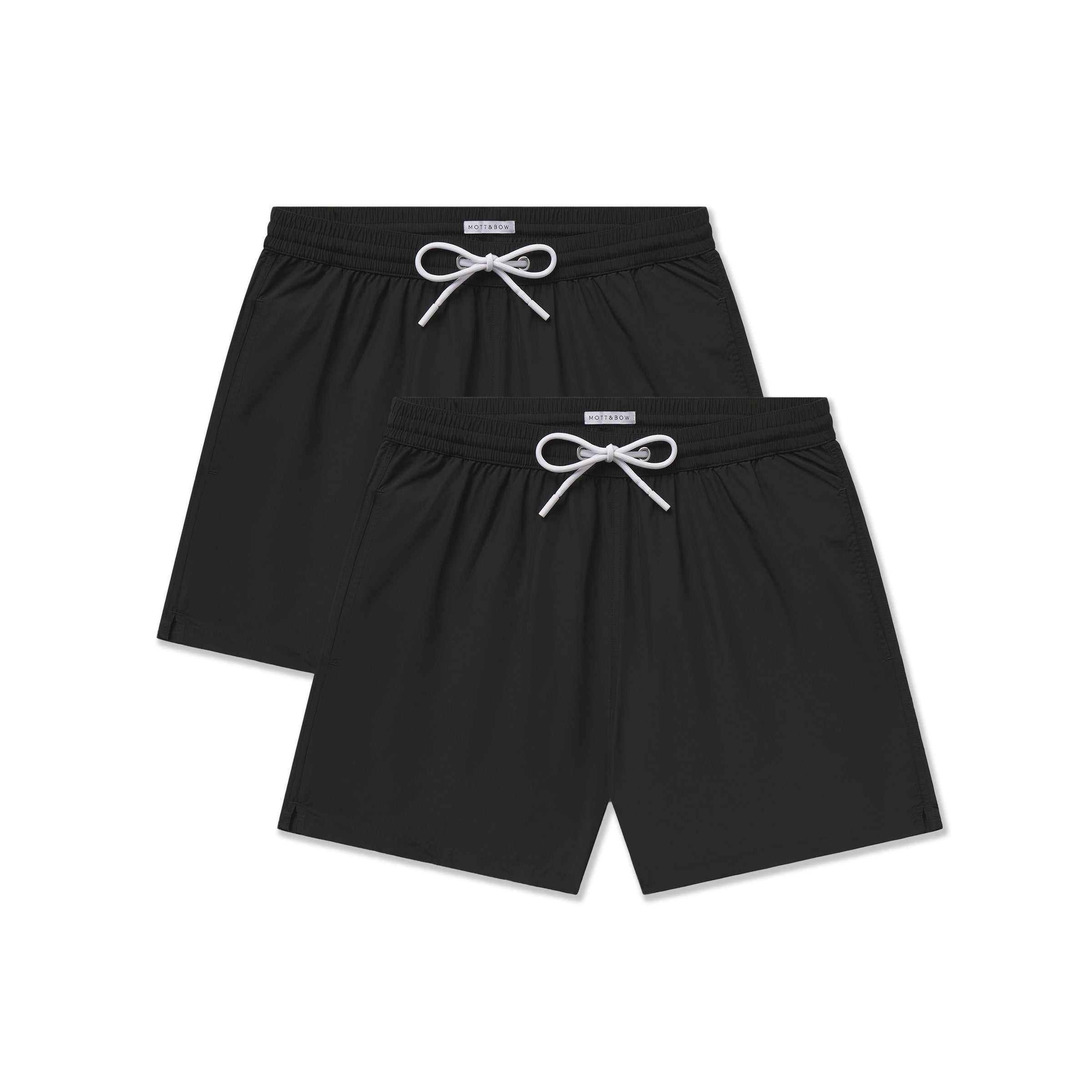  wearing Black The Swim Trunk 2-Pack