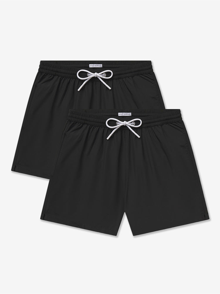 Men wearing Black The Swim Trunk 2-Pack