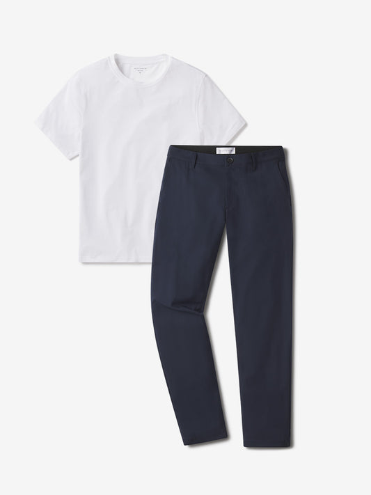 Set 22: 1 Luxe Stretch Tee + 1 pair of Tech Pants jeans