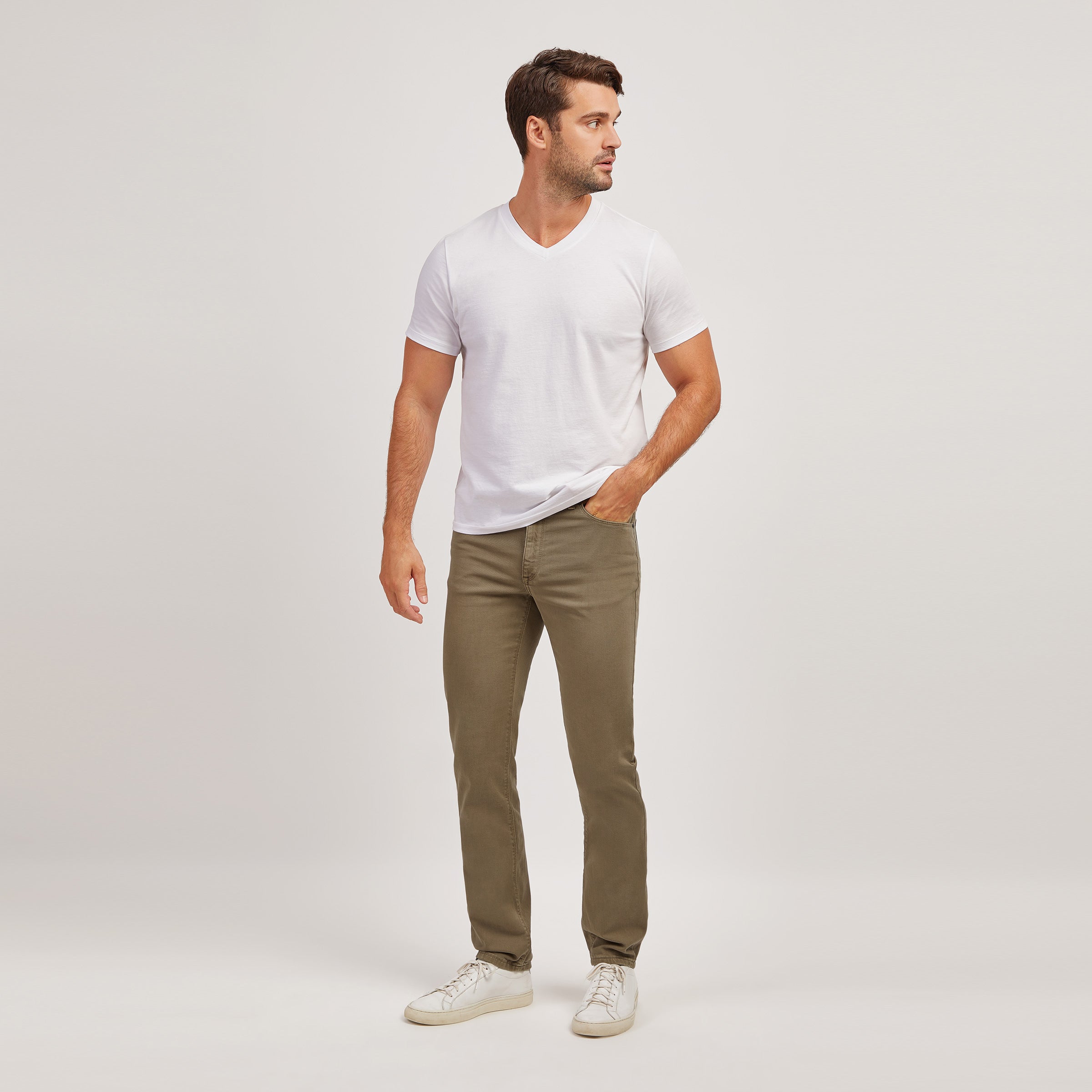 Men wearing Cement Slim Mercer Jeans