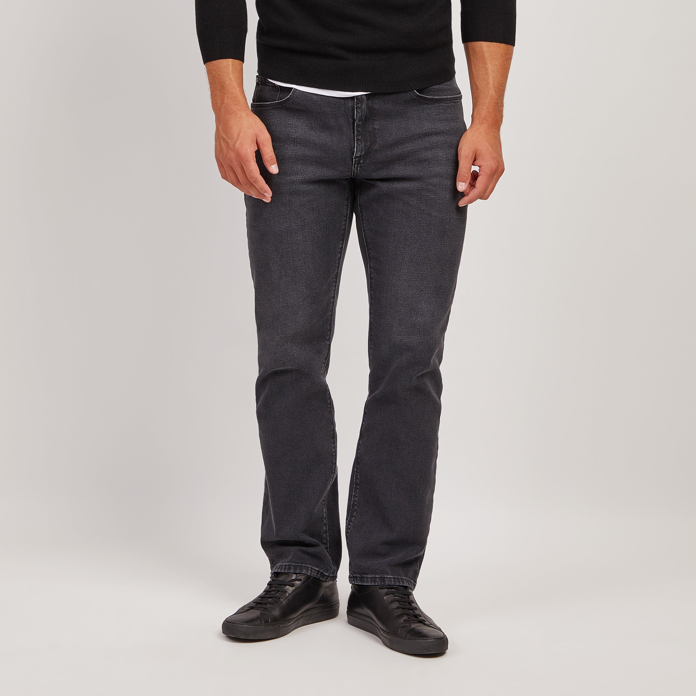 Men wearing Gris oscuro Straight Allen Jeans