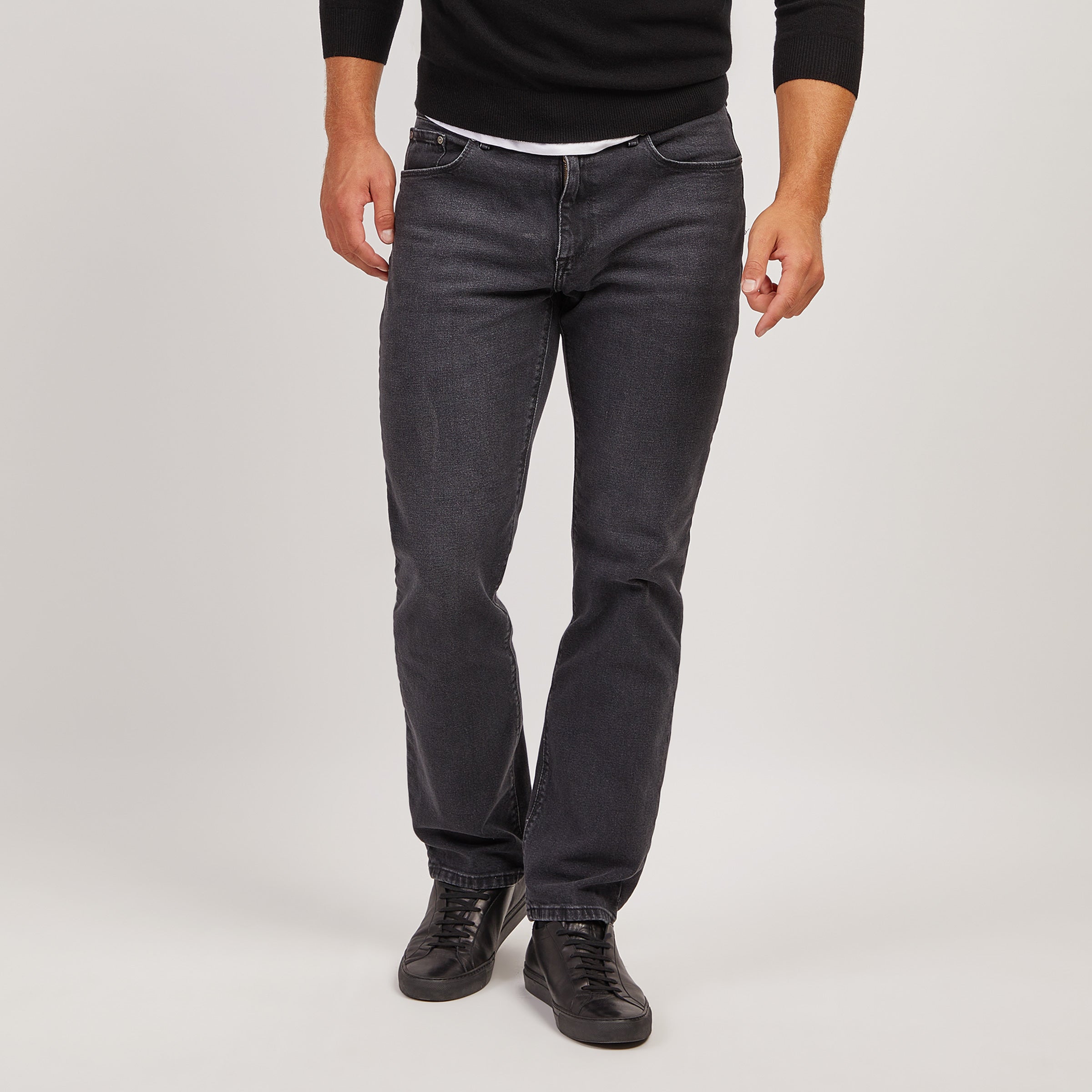 Men wearing Gris oscuro Straight Allen Jeans