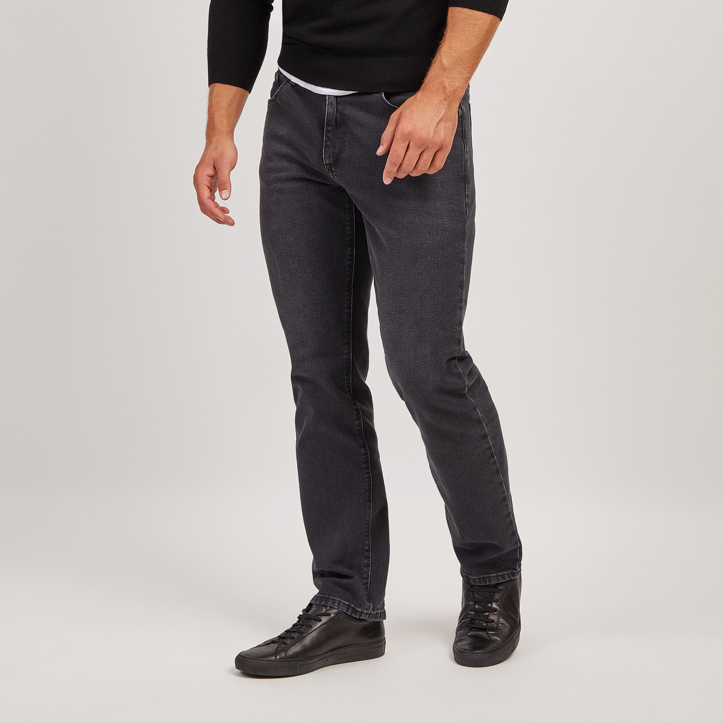 Men wearing Gris oscuro Straight Allen Jeans