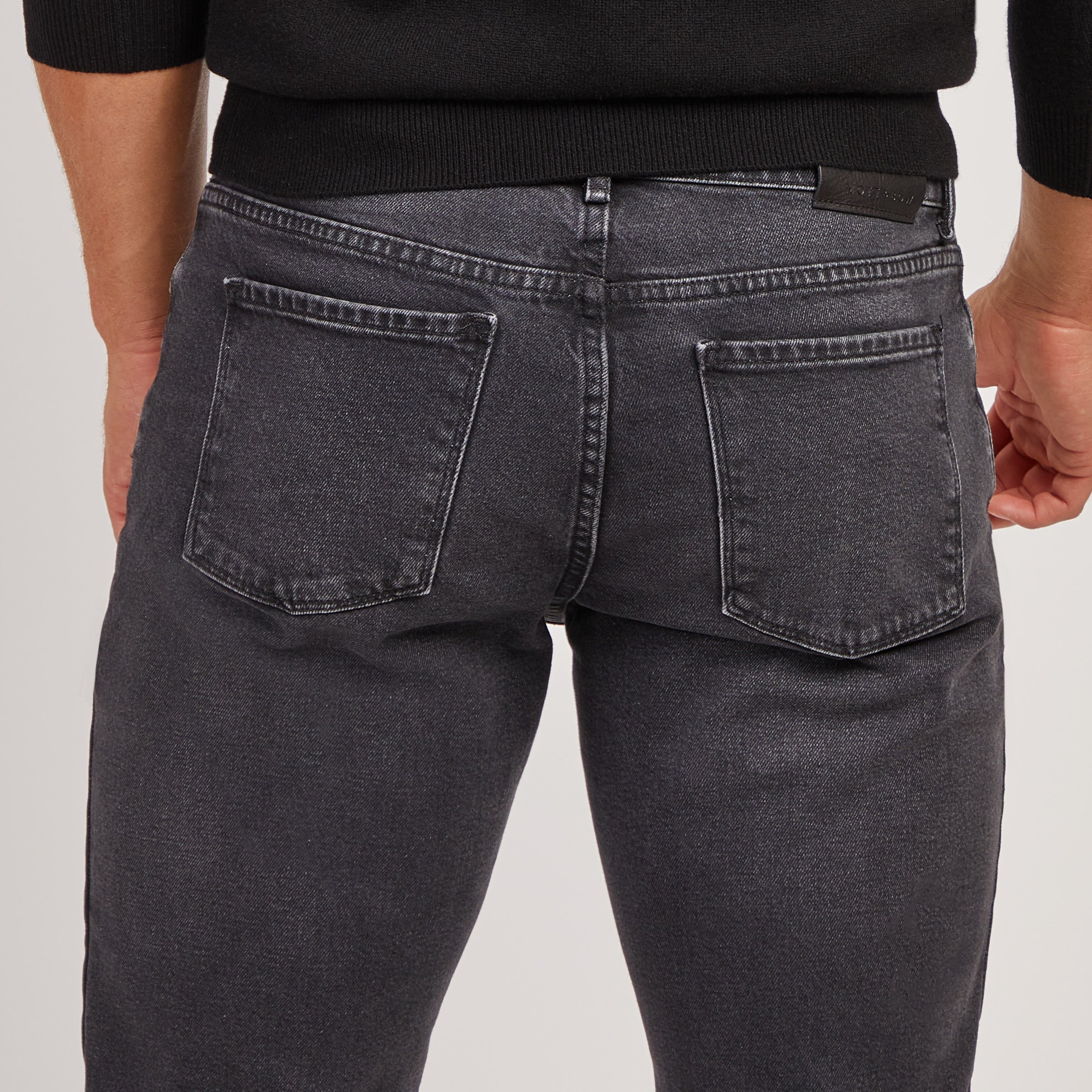 Men wearing Gris oscuro Straight Allen Jeans