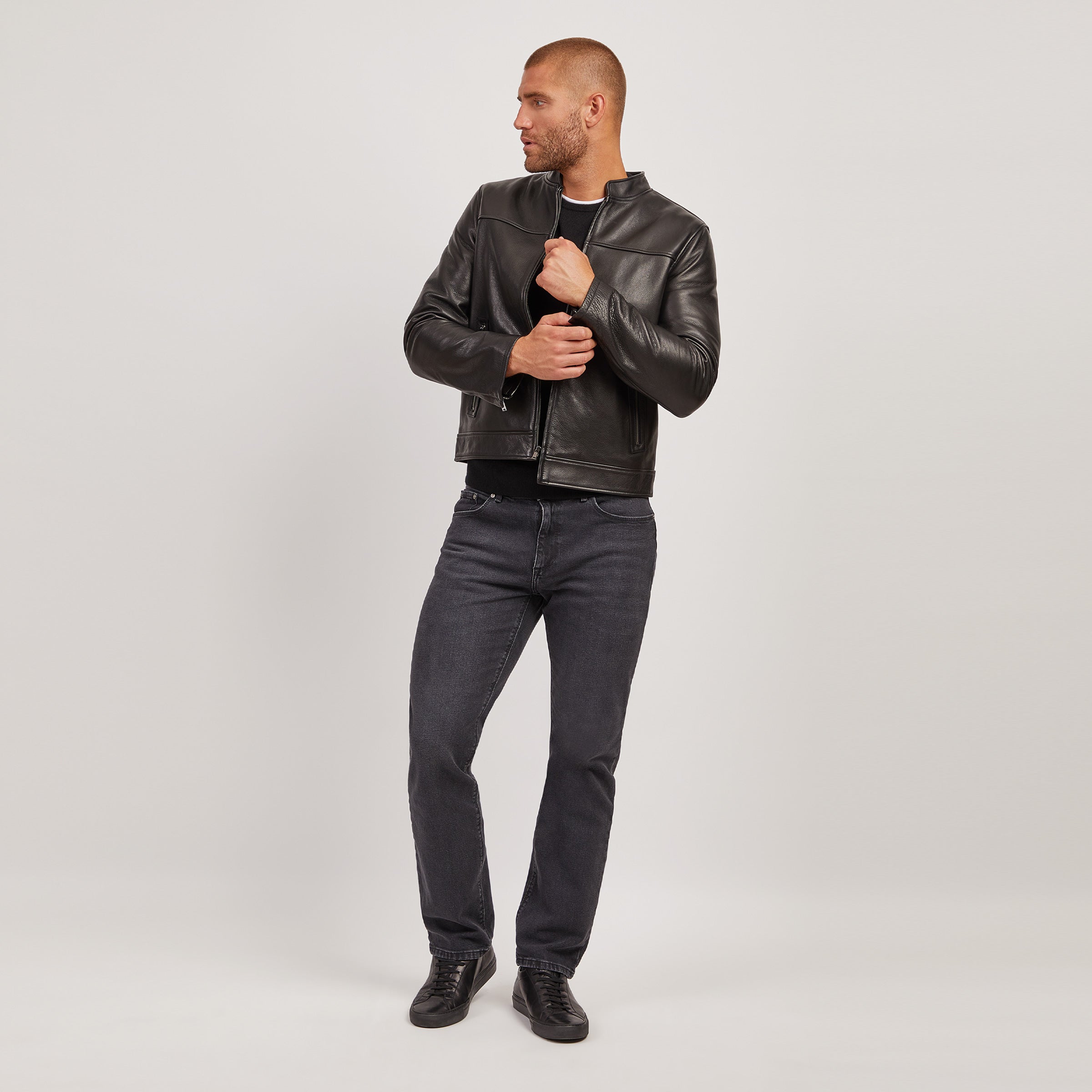 Men wearing Gris oscuro Straight Allen Jeans