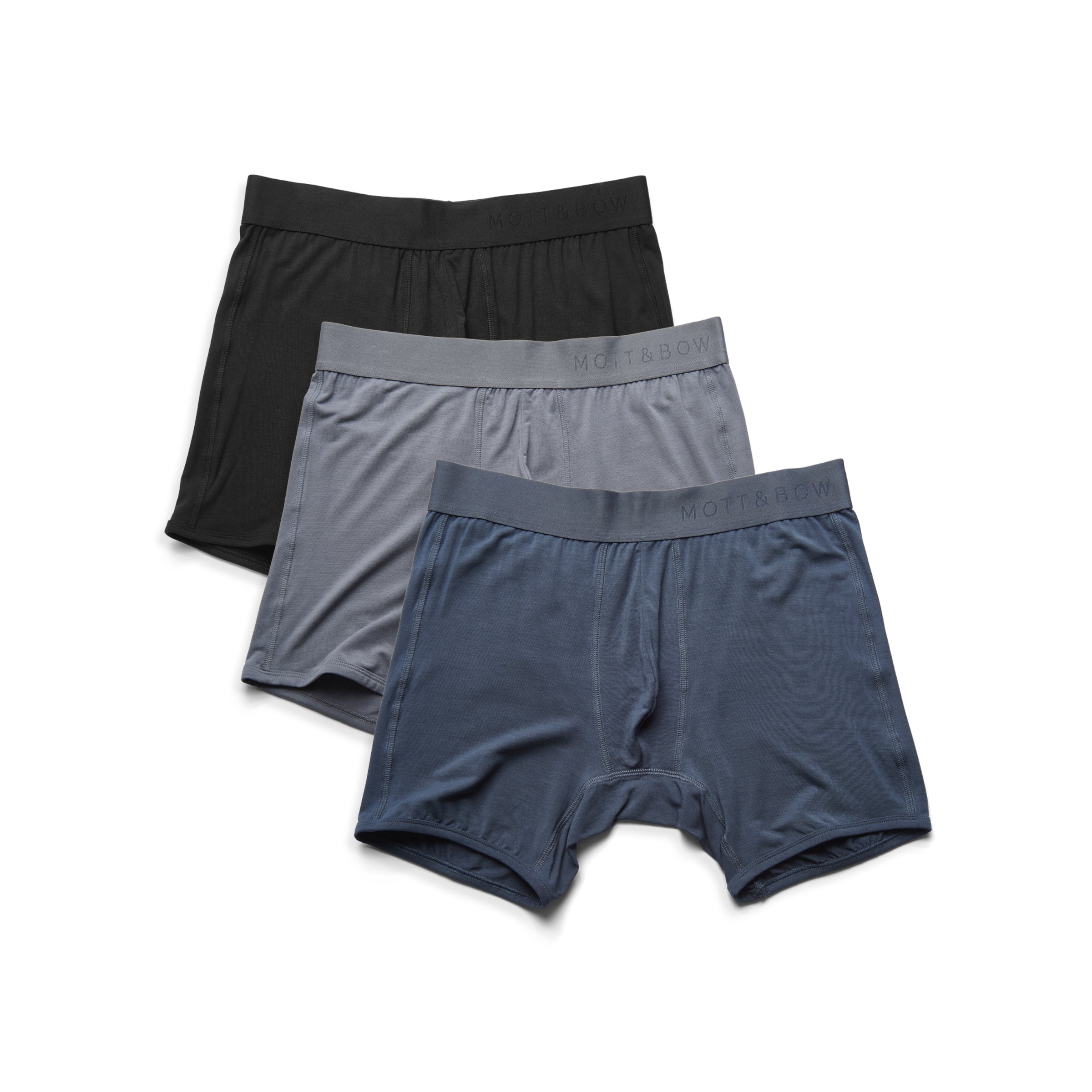  wearing Black/Steel Gray/Gray Boxer Brief 3-Pack