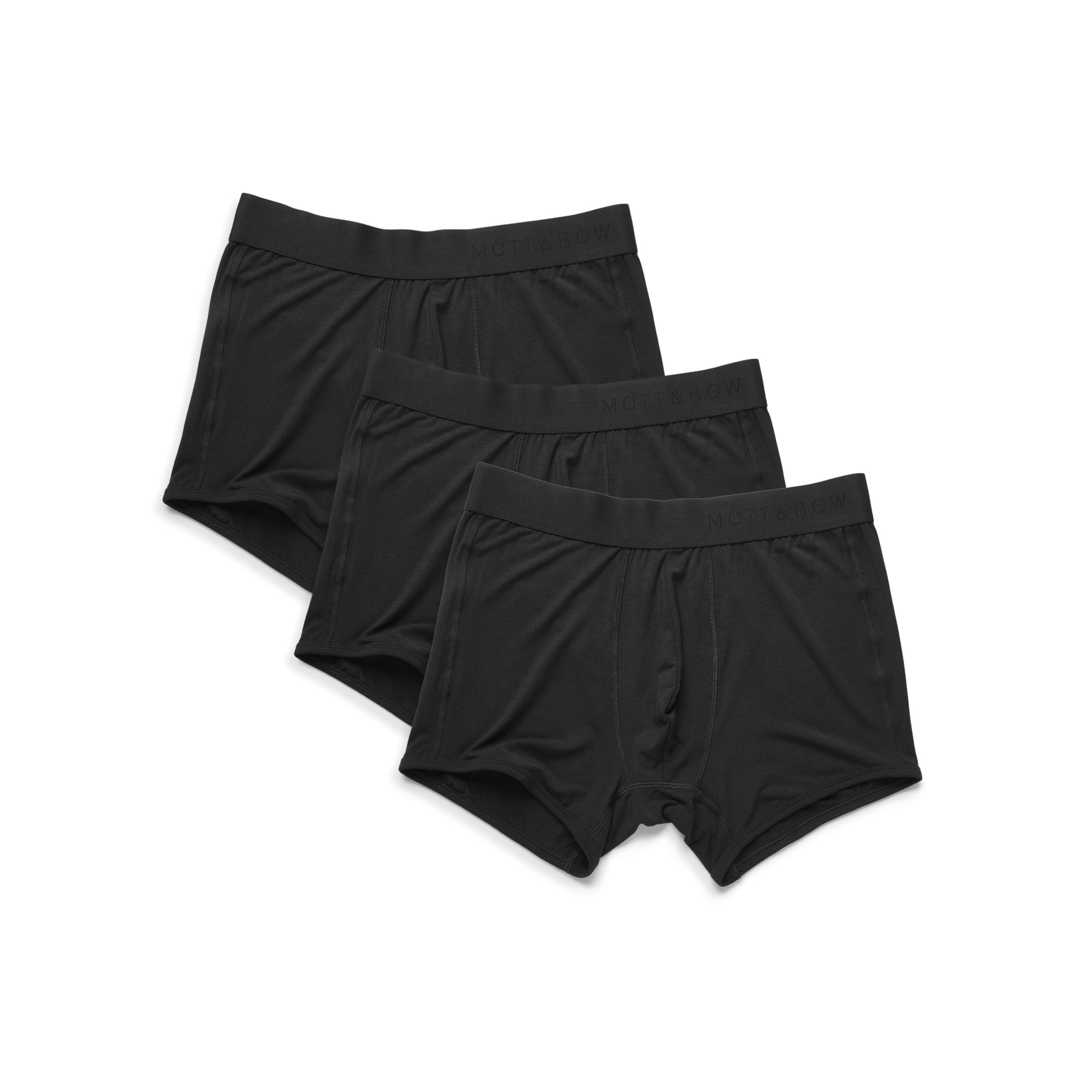  wearing Black Trunks 3-Pack