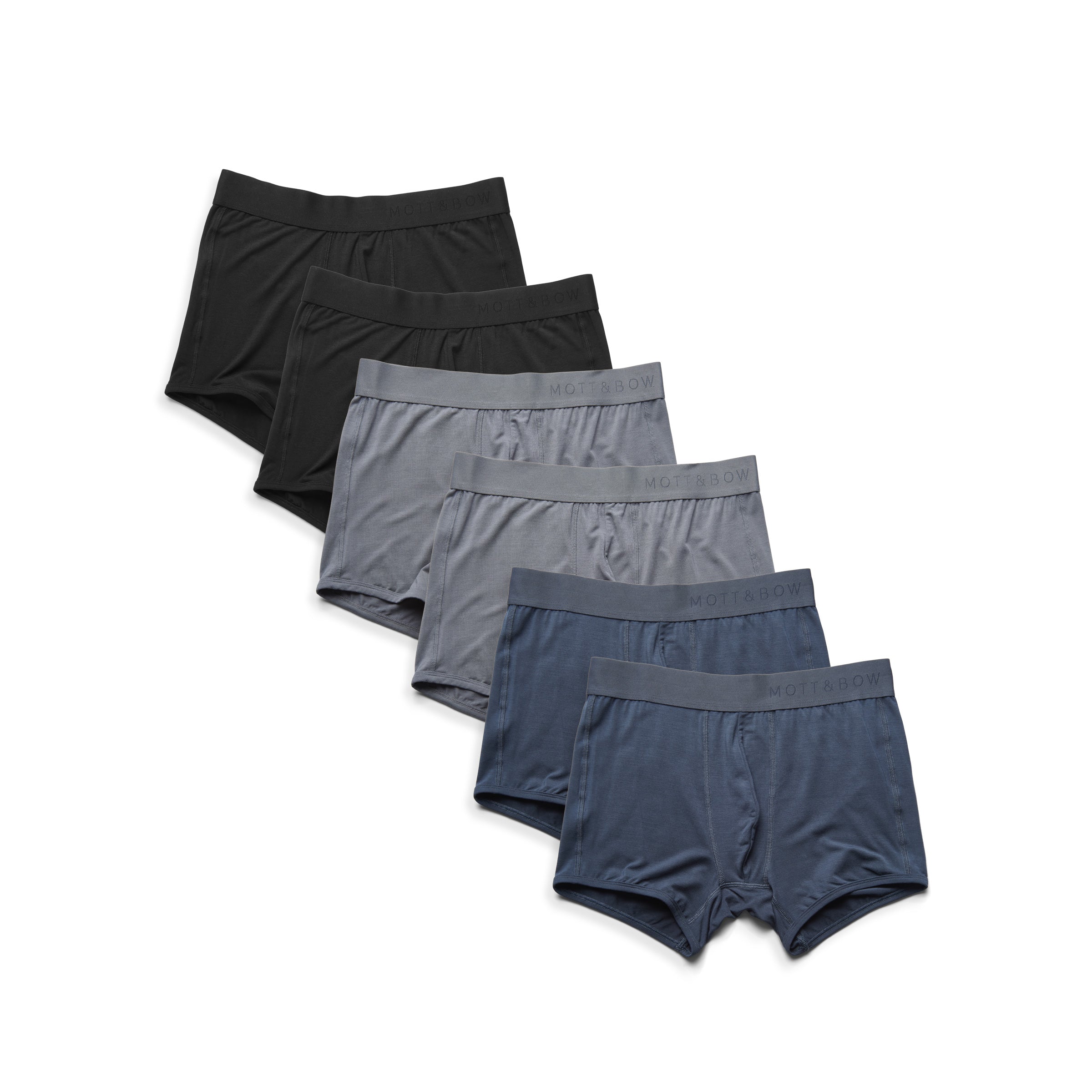  wearing Black/Steel Gray/Gray Trunks 6-Pack