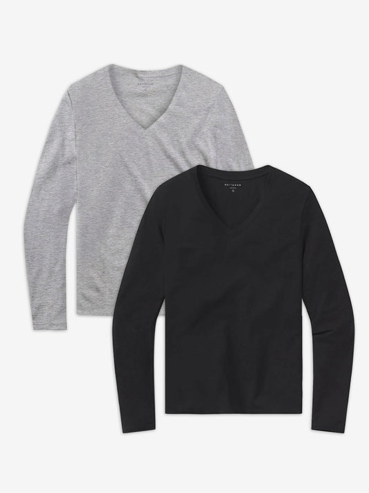 Long Sleeve V-Neck Tee Marcy 2-Pack tees