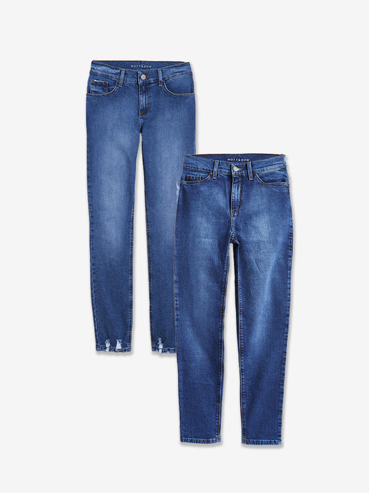 Slim Straight Ridge 2-Pack jeans