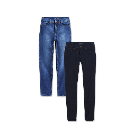 Slim Straight Ridge 2-Pack jeans