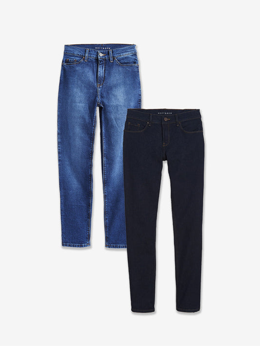 Slim Straight Ridge 2-Pack jeans