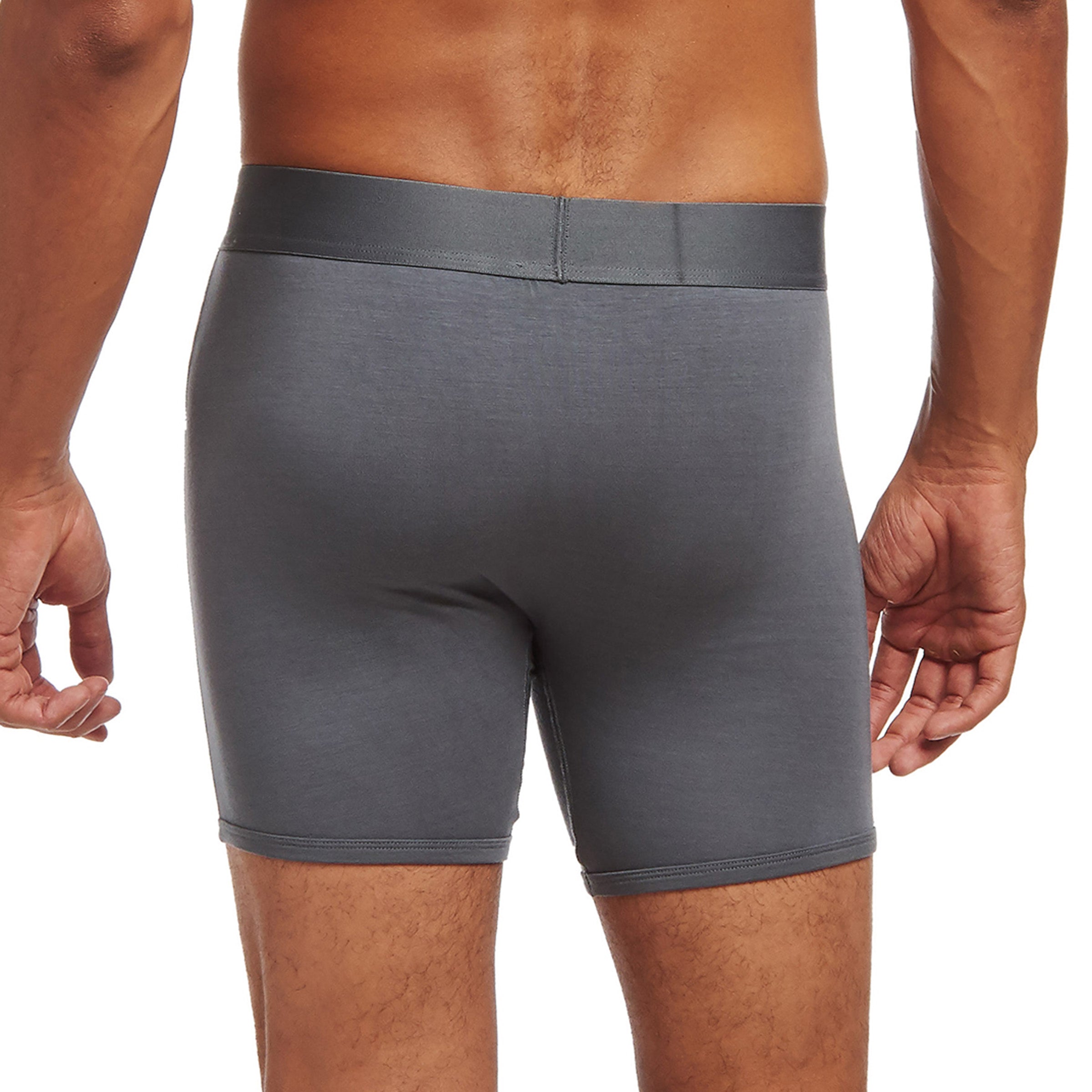 Men wearing Gris Second Skin Boxer Brief