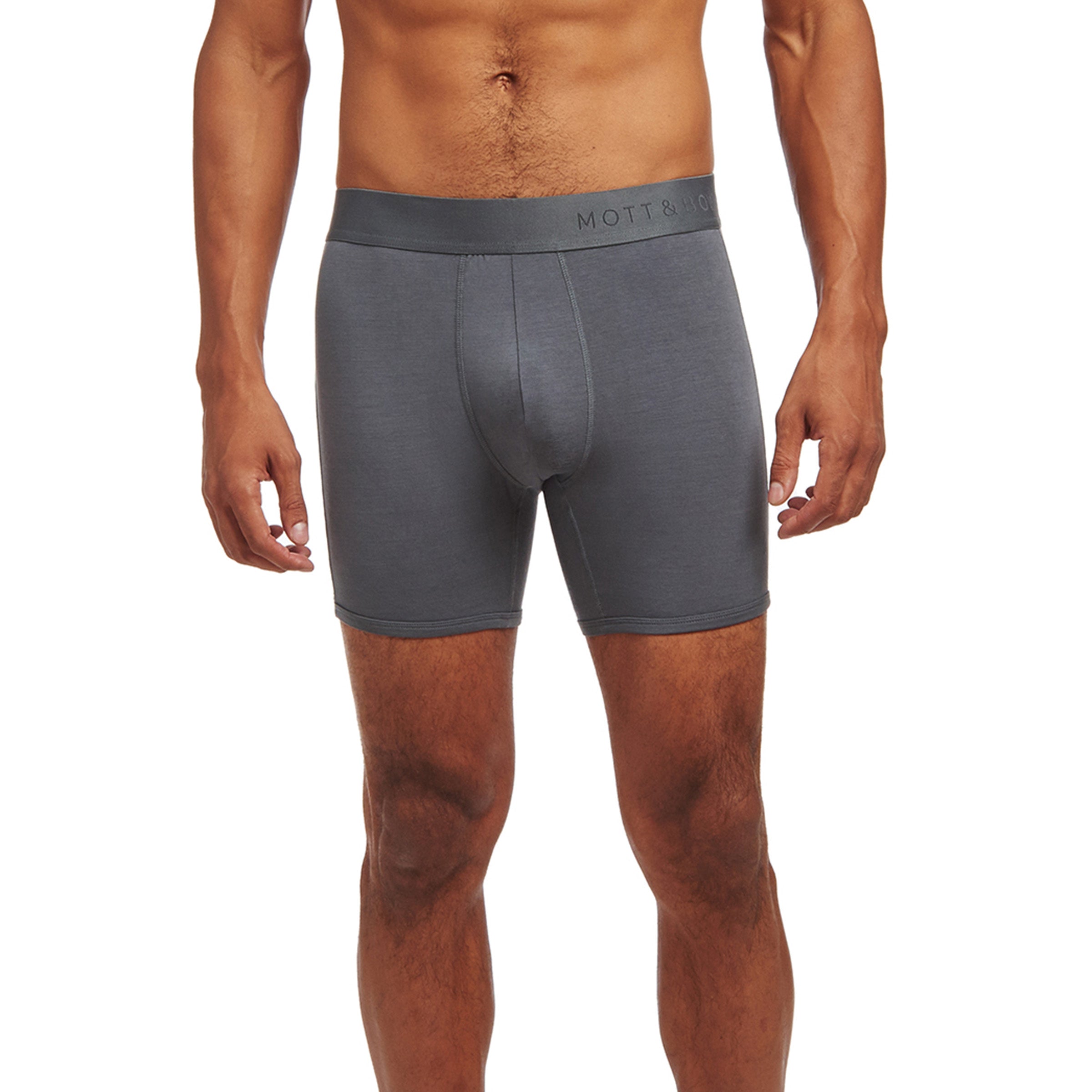 Men wearing Bleu Graphite Second Skin Boxer Brief