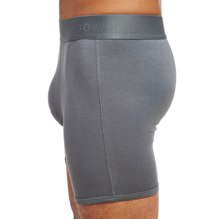 Men wearing Gray Second Skin Boxer Brief