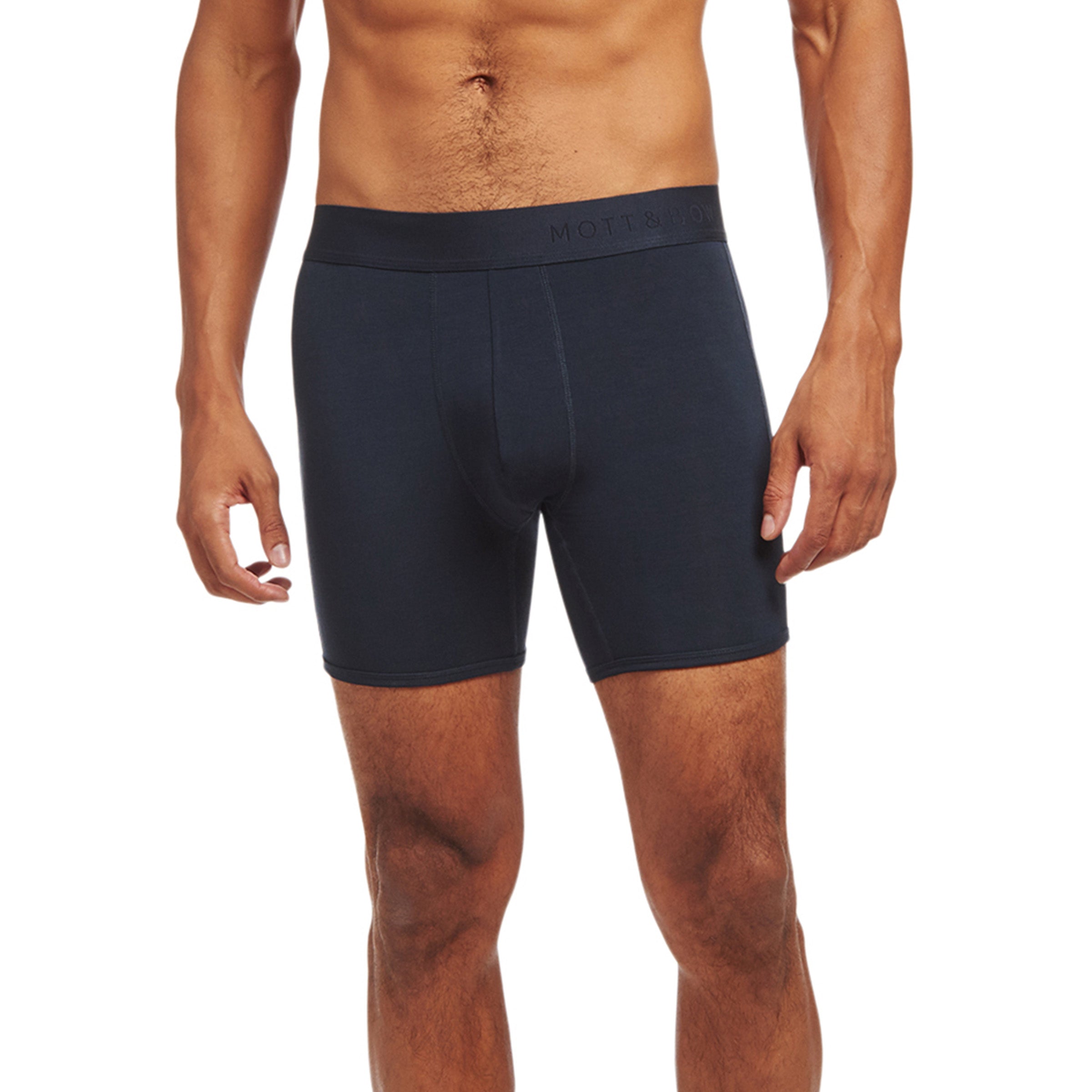 Men wearing Bleu marine Second Skin Boxer Brief