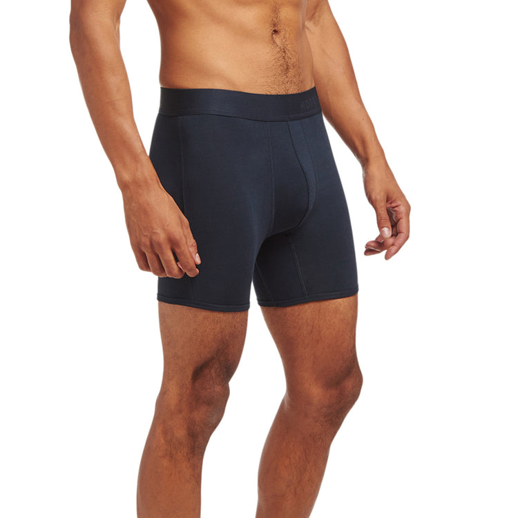 Men wearing Bleu marine Second Skin Boxer Brief