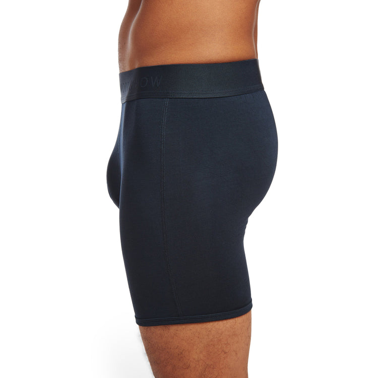 Men wearing Navy Second Skin Boxer Brief