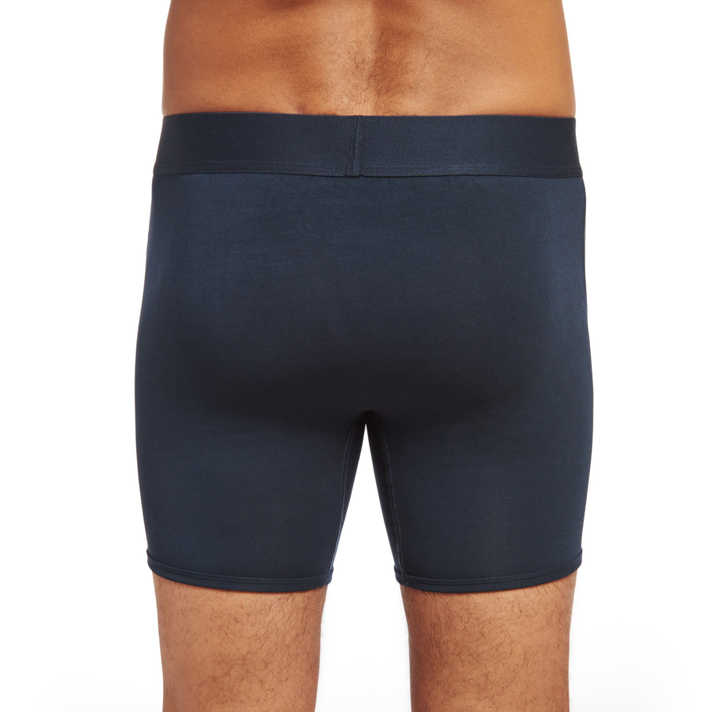 Men wearing Navy Second Skin Boxer Brief