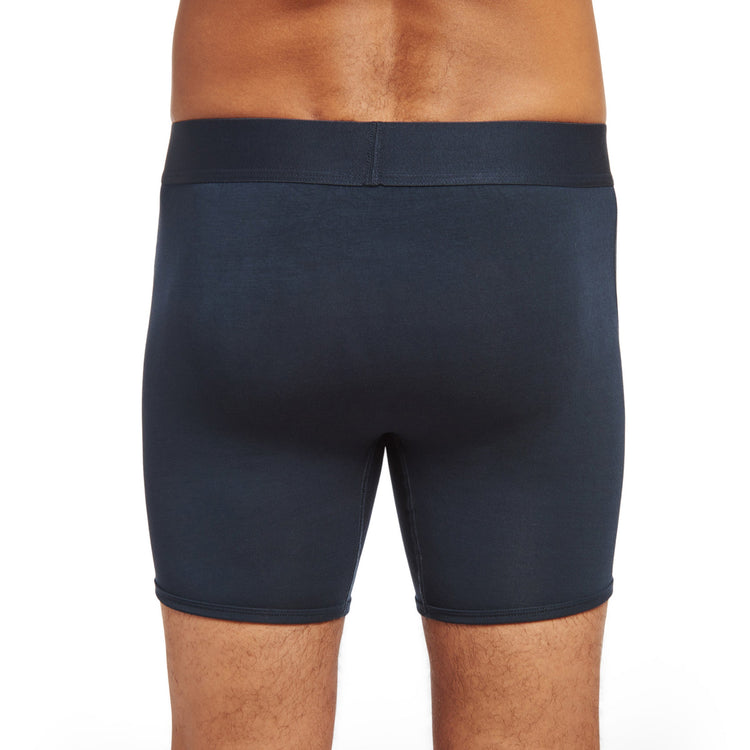 Men wearing Bleu marine Second Skin Boxer Brief