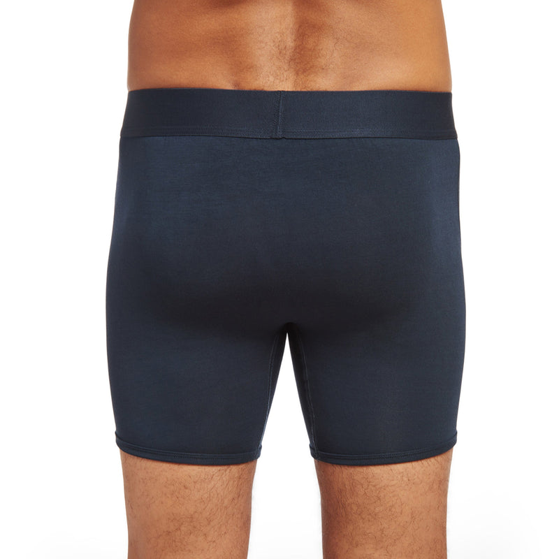 Men wearing Azul marino Second Skin Boxer Brief