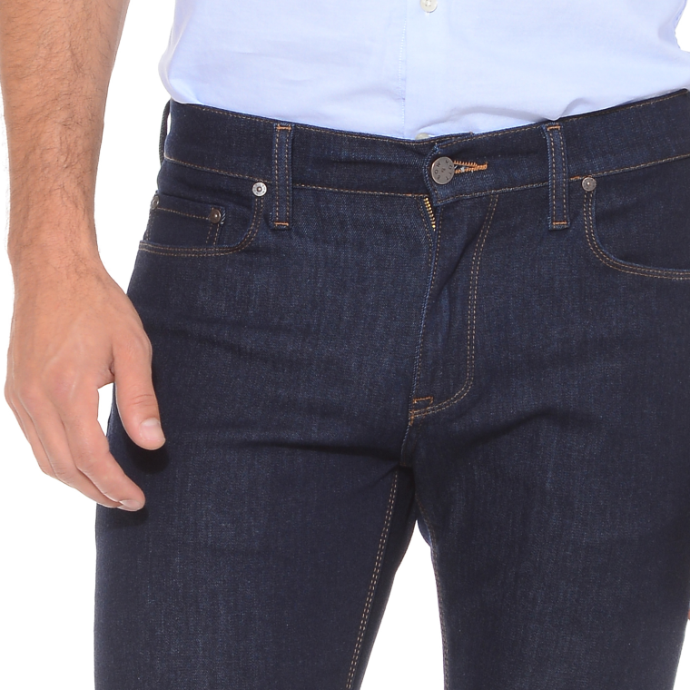 Men wearing Dark Blue Slim Broome Jeans