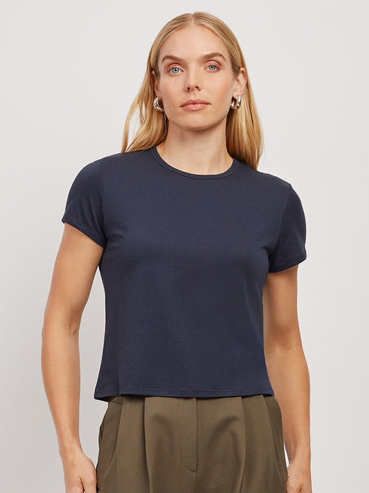 Cropped Fitted Crew Marcy Tee tees