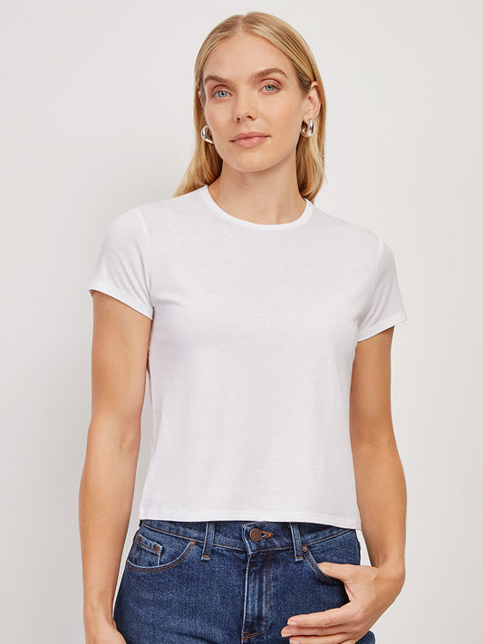 Cropped Fitted Crew Marcy Tee tees