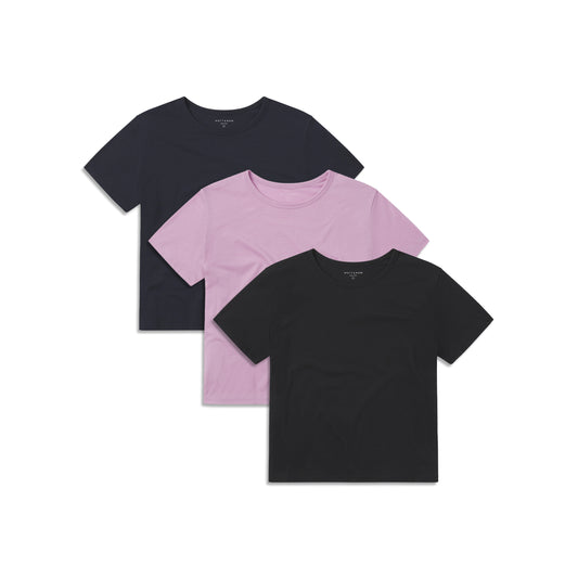 Cropped Fitted Crew Marcy Tee 3-Pack tees