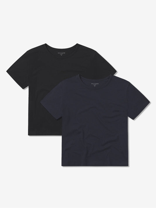 Cropped Fitted Crew Marcy Tee 2-Pack tees