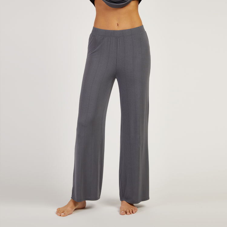 Women wearing Granite Lounge Wide Leg Pants