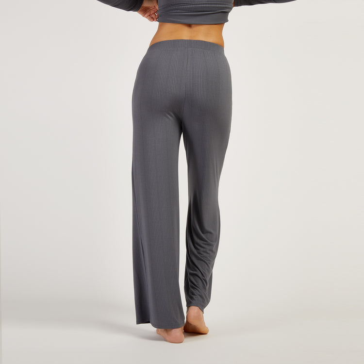 Women wearing Granite Lounge Wide Leg Pants