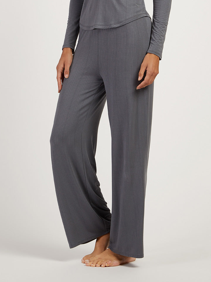 Women wearing Granite Lounge Wide Leg Pants