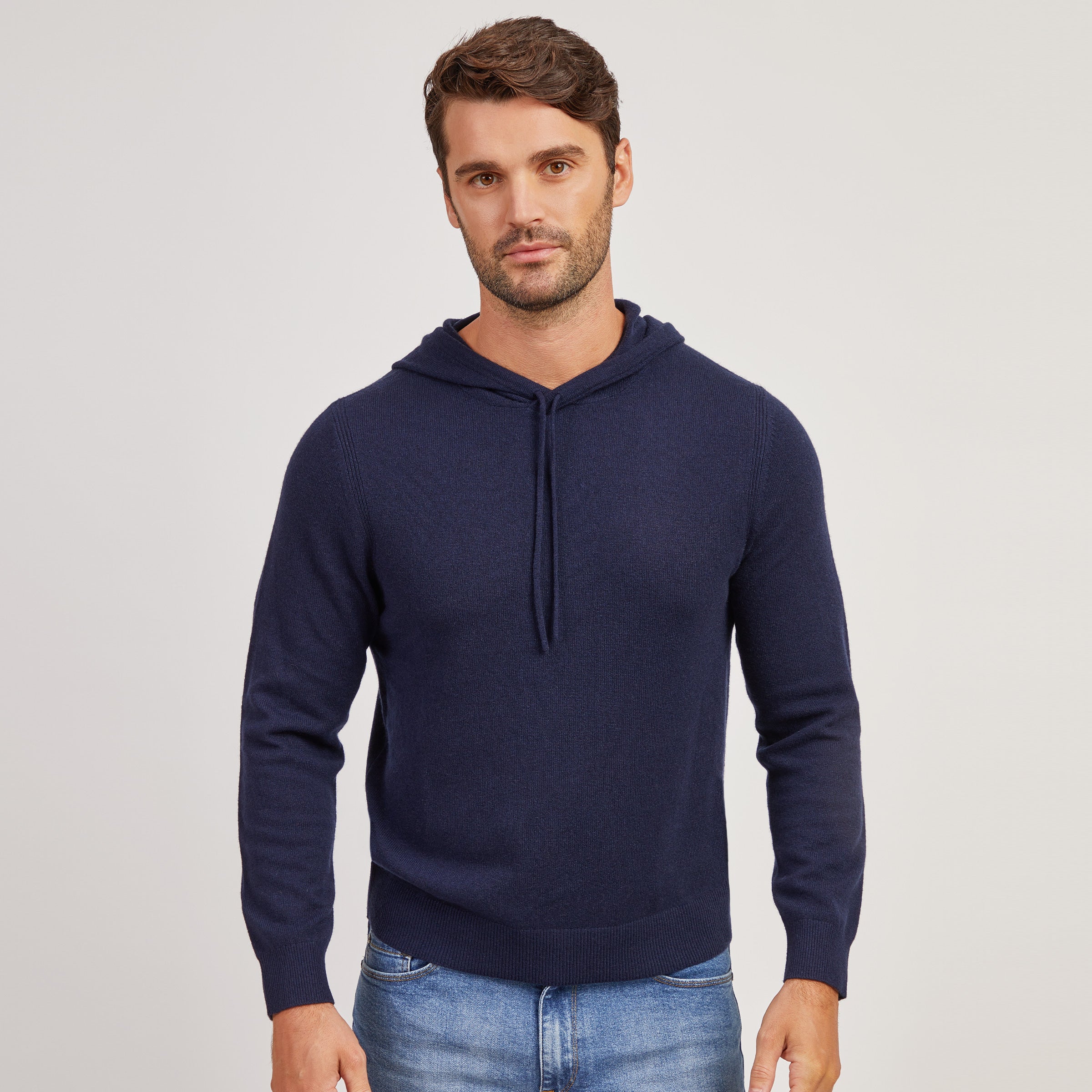 Men s Cashmere Hoodie Mott Bow