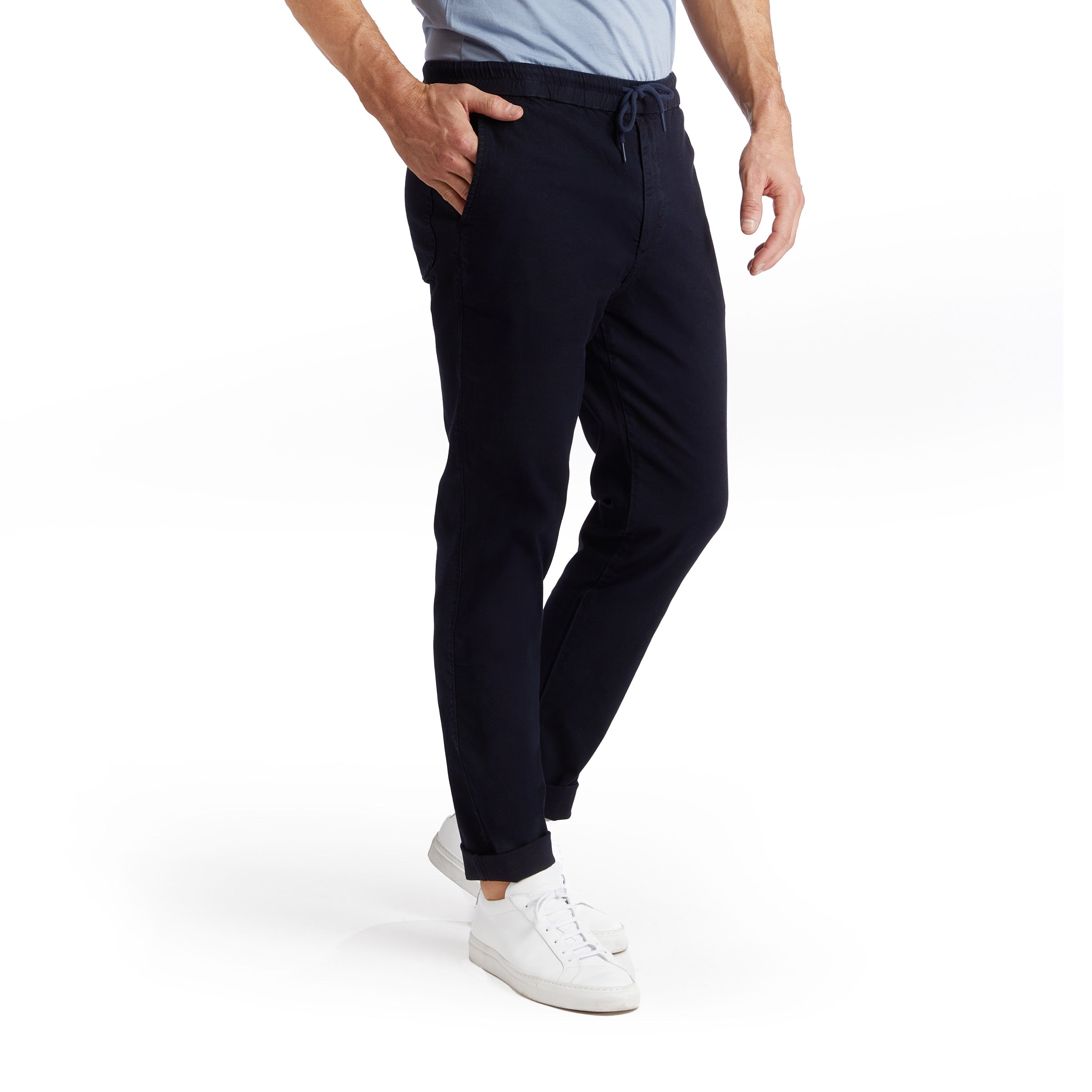 Men wearing Navy The Leisure Pants