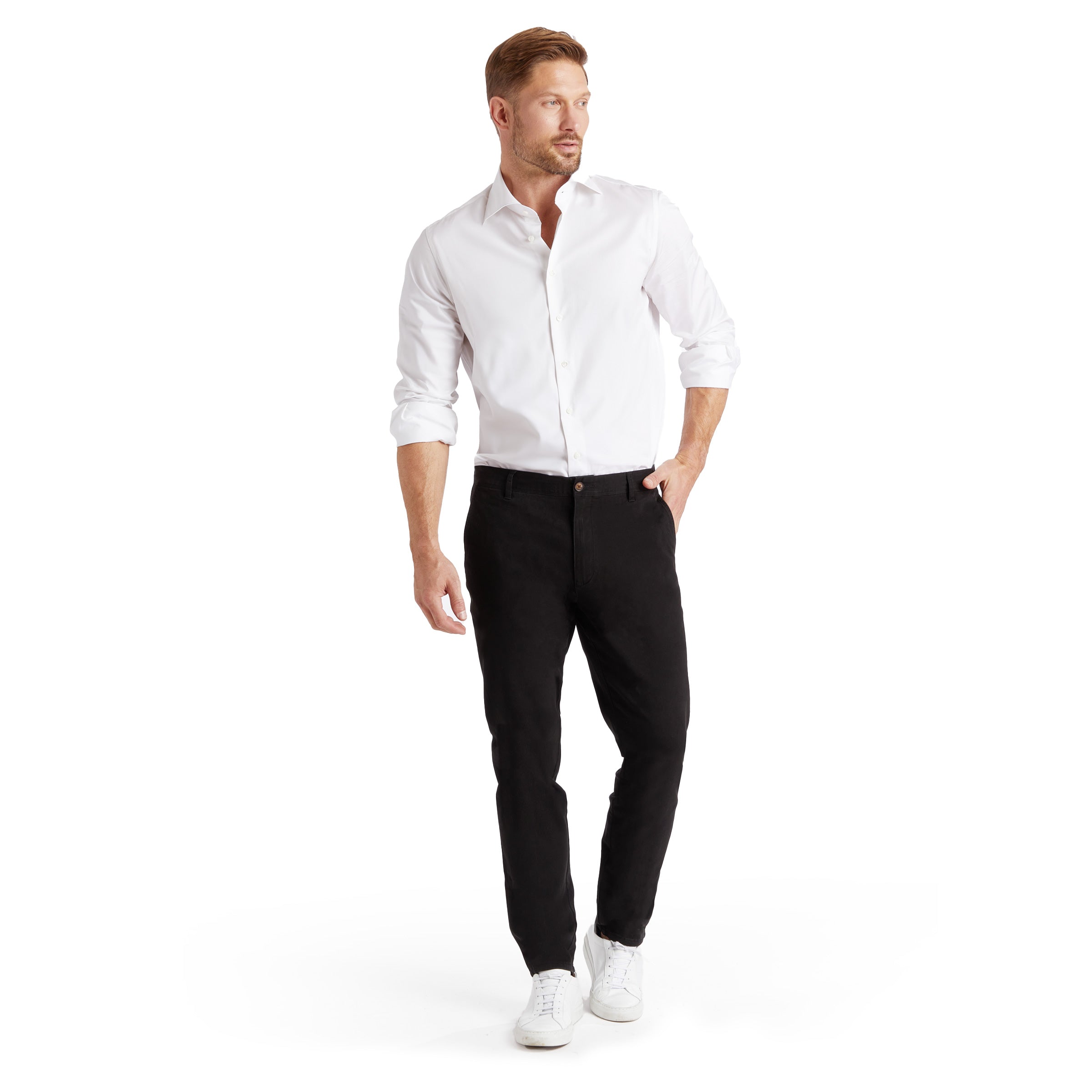 Men wearing Negro Twill Chino Charles