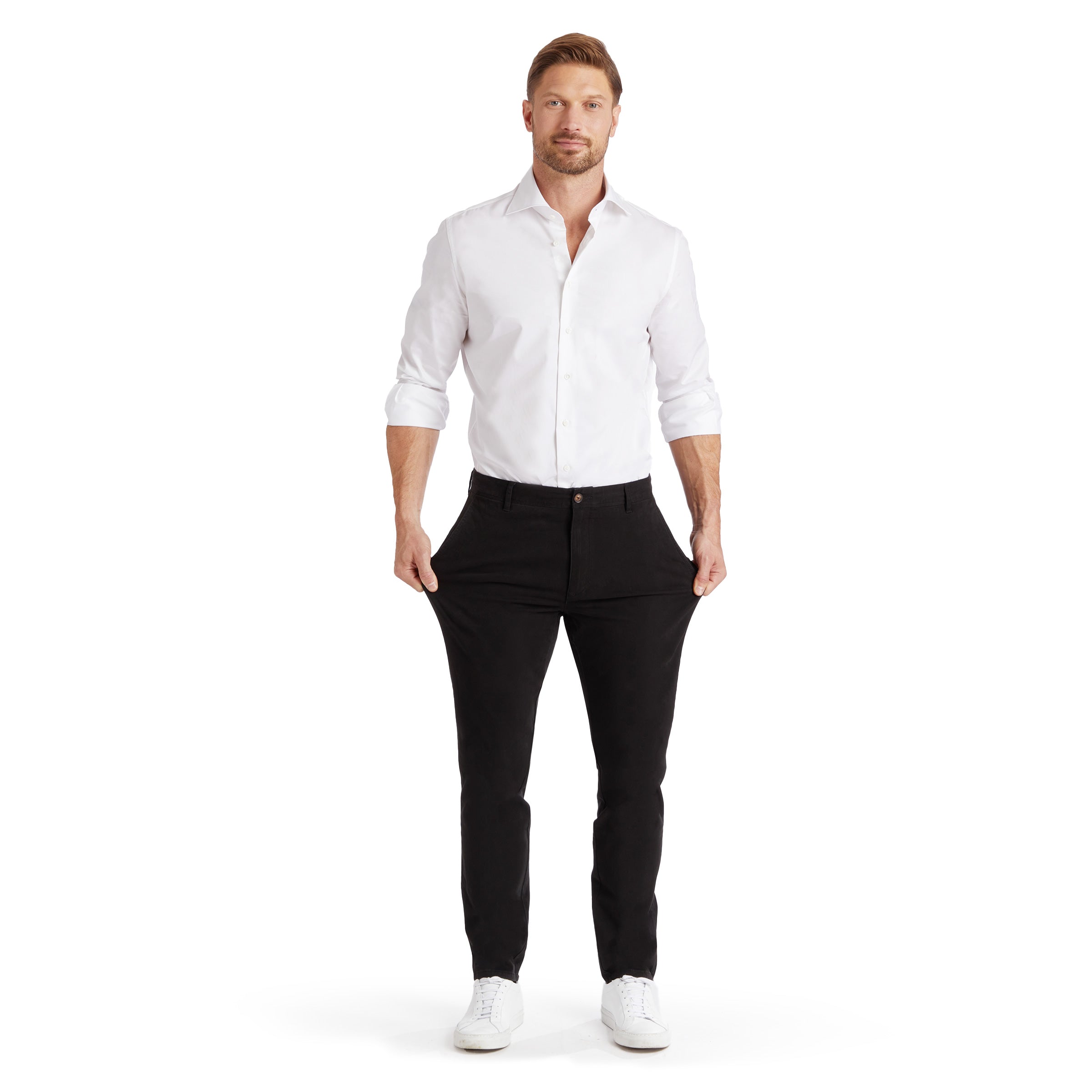 Men wearing Negro Twill Chino Charles