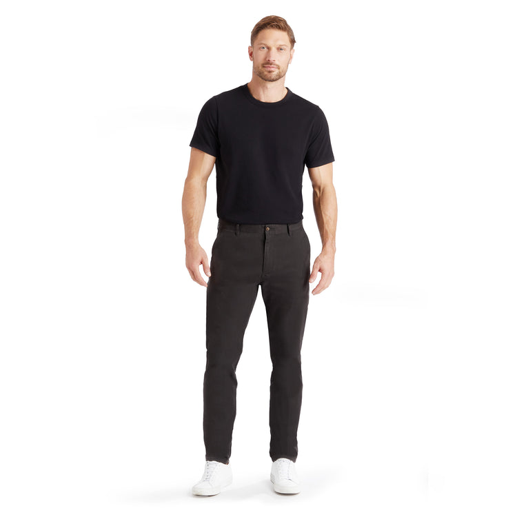 Men wearing Dark Gray The Twill Chino Charles