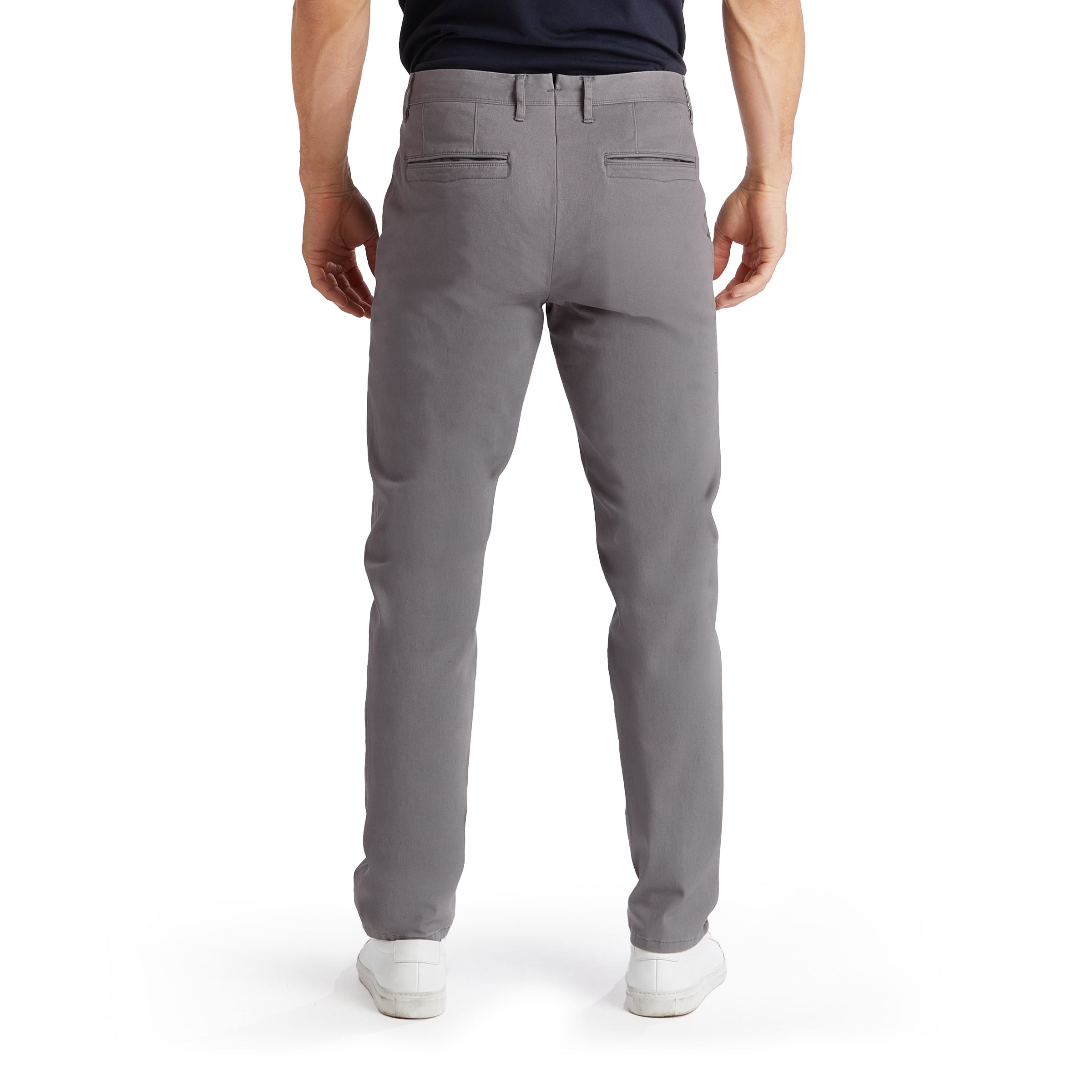 Men wearing Gray Twill Chino Charles