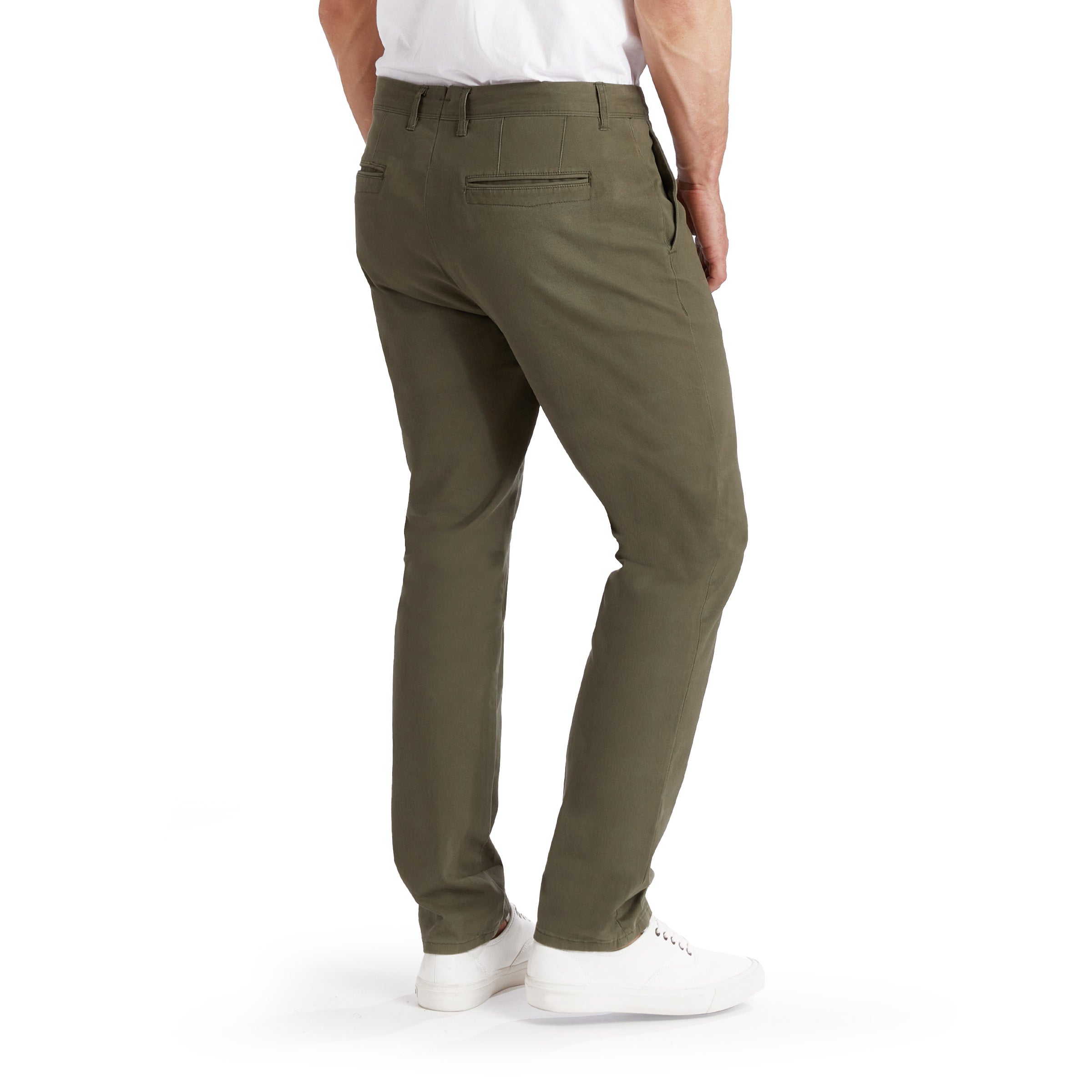 Men wearing Verde Twill Chino Charles