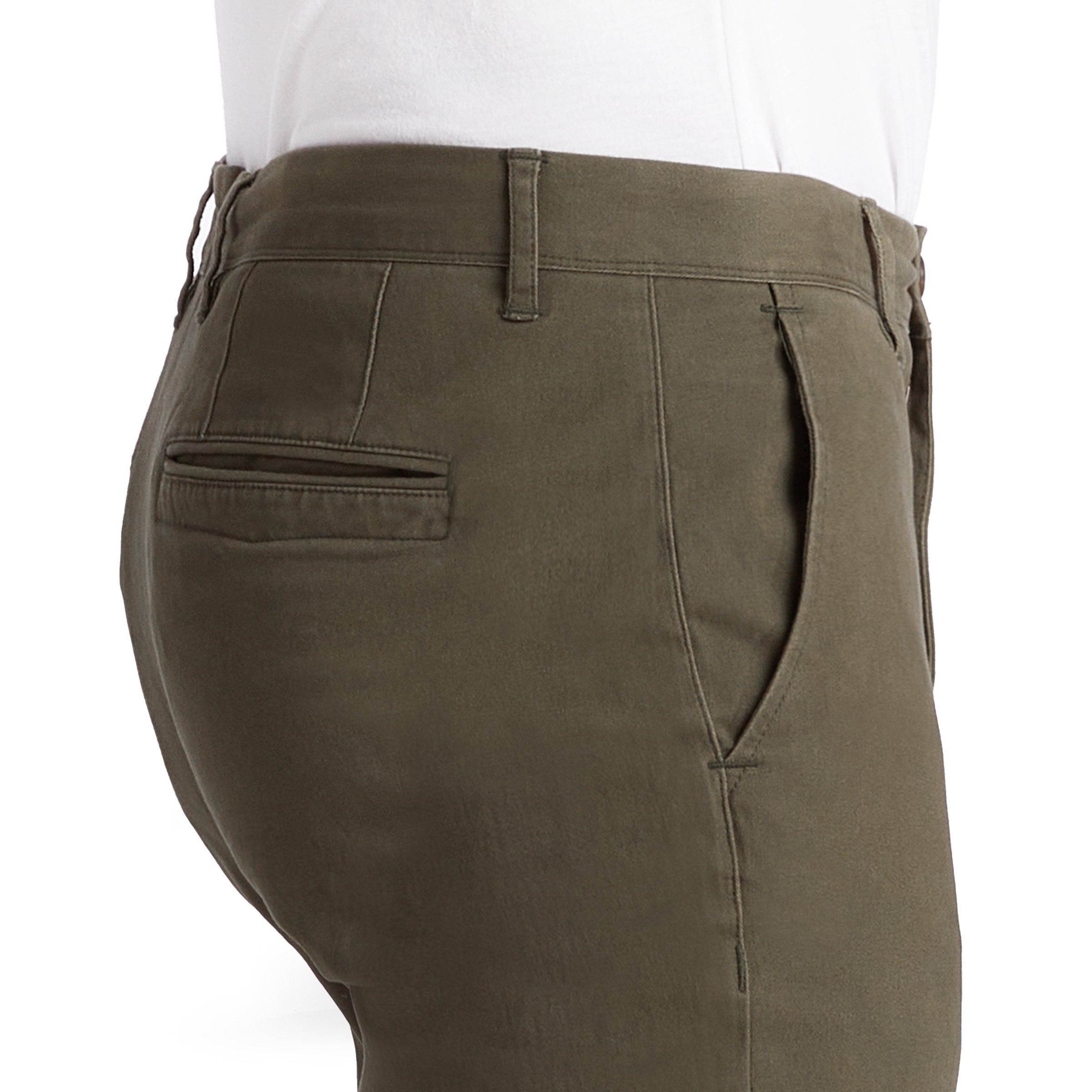 Men wearing Verde Twill Chino Charles