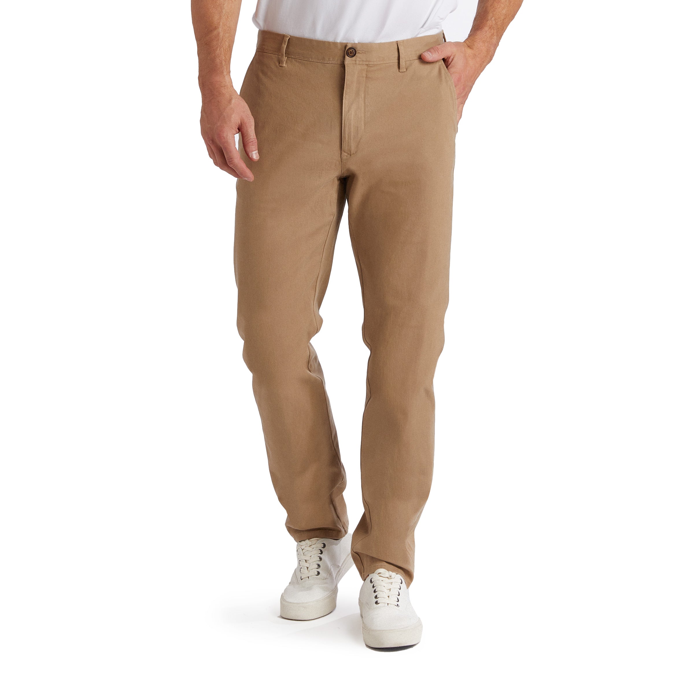 Men wearing Khaki The Twill Chino Charles