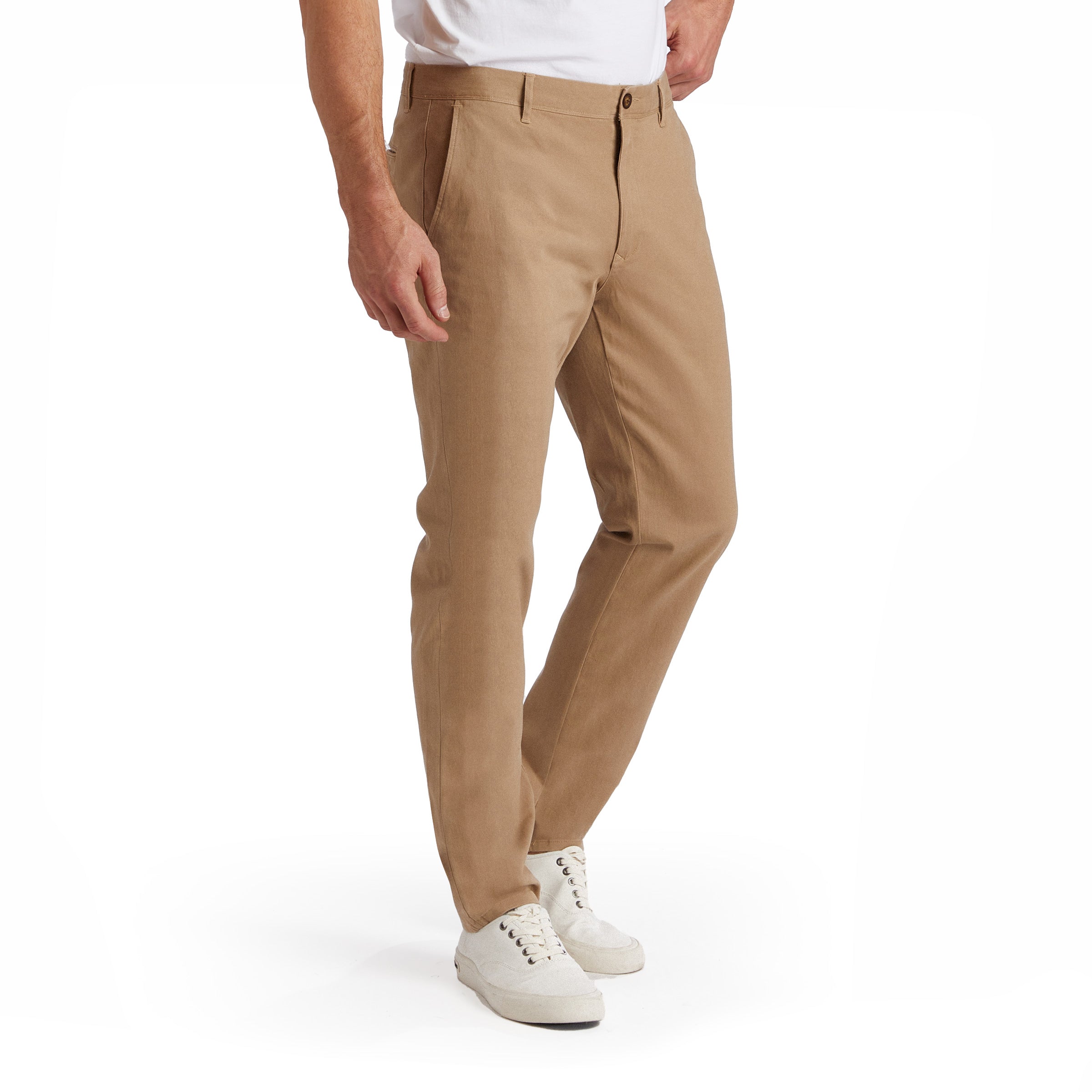 Men wearing Khaki The Twill Chino Charles