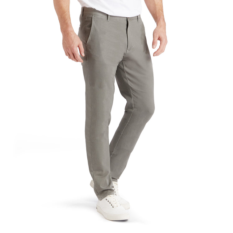 Men wearing Light Gray The Twill Chino Charles