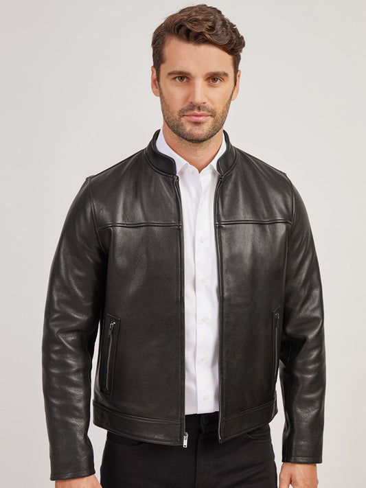 Leather Racer Jacket jackets