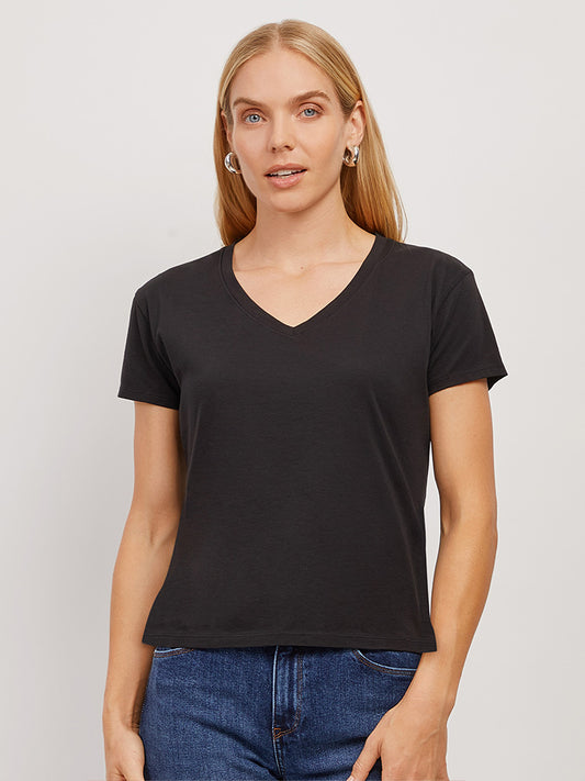 The Cotton Relaxed V-Neck Tee tees