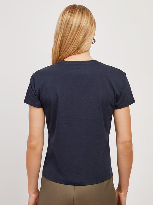 The Cotton Relaxed V-Neck Tee tees