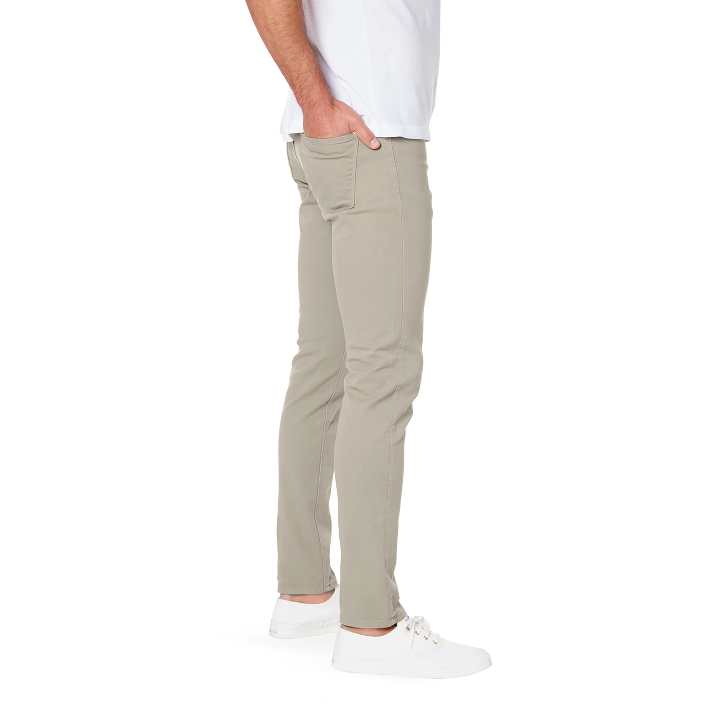 Men wearing Khaki claro Skinny Mercer Jeans